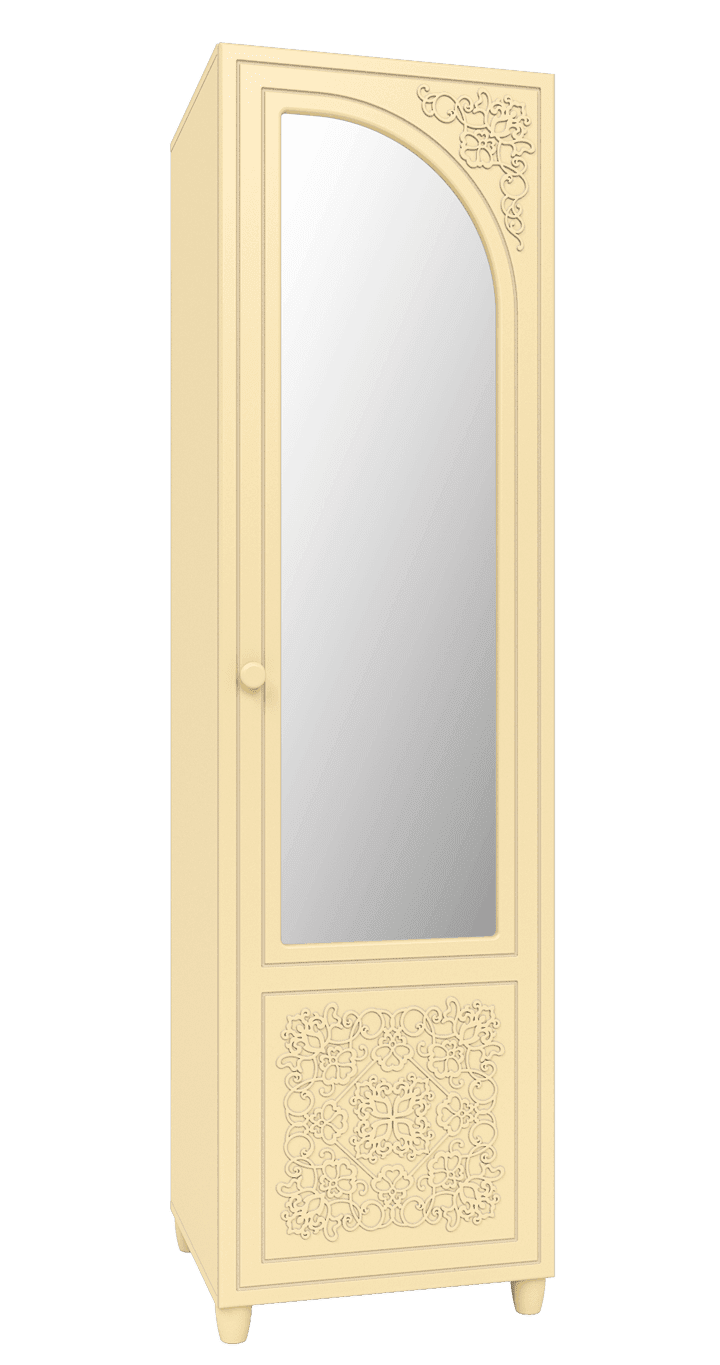 Шкаф-пенал с зеркалом  «Соня» СО-13К правый Бежевый