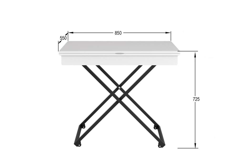 Стол-трансформер «Андрэ» Loft белый