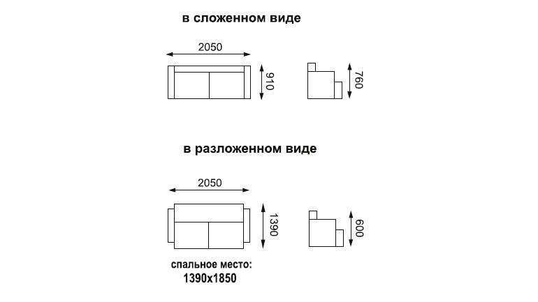 Диван-кровать «Каро» Рогожка флис терракотовый/думки микровелюр италия